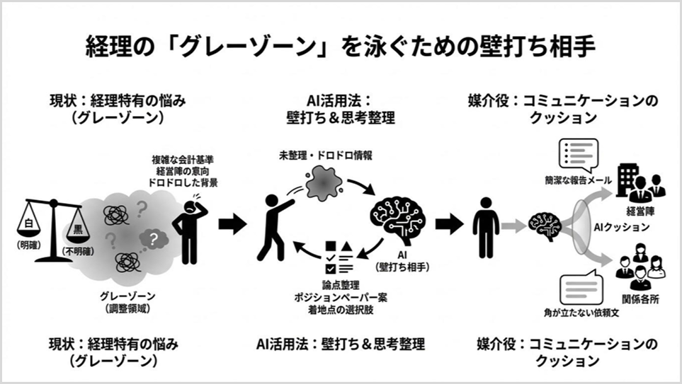 経理の「グレーゾーン」を泳ぐための壁打ち相手