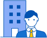 上場企業の本社のイメージ図