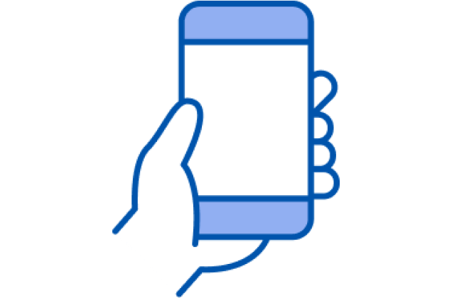 スマホで外出先でも簡単操作のイメージイラスト