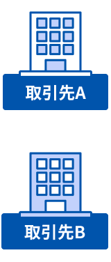 取引先A／取引先B