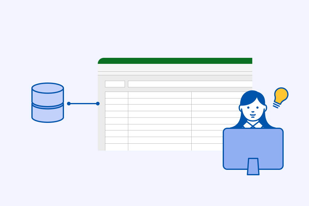 Excelそのままのユーザーインターフェース
