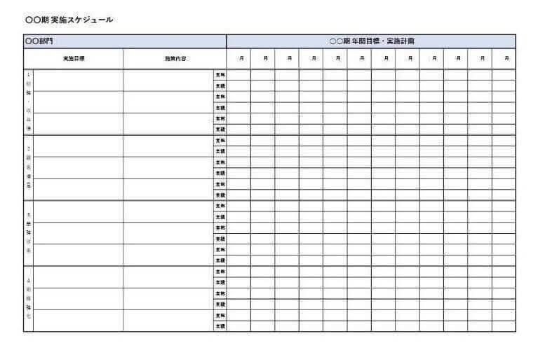 実施スケジュール
