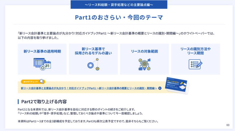 新リース会計基準と主要論点が丸わかり 対応ガイドブック Part.2