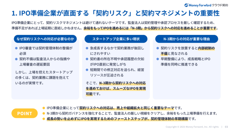 IPO準備企業のための契約ガバナンス構築術