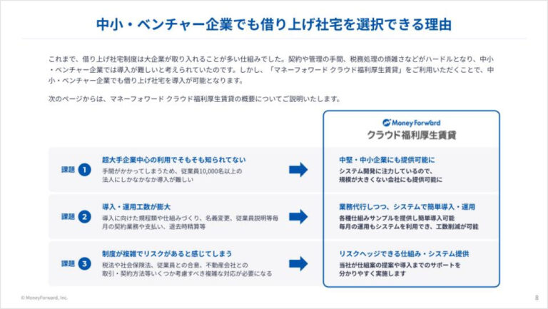 中小・ベンチャー企業でも実現可能！最小限の手間で実質0円から始める借り上げ社宅制度