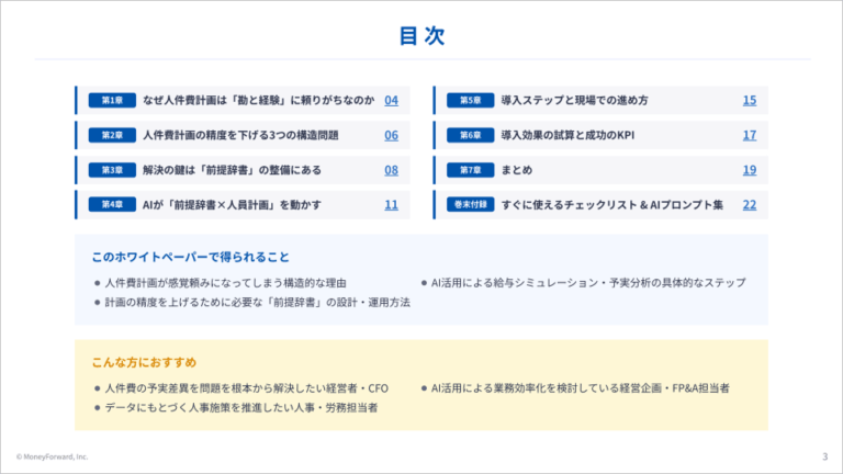 AIと前提辞書で作る精度の高い人件費計画