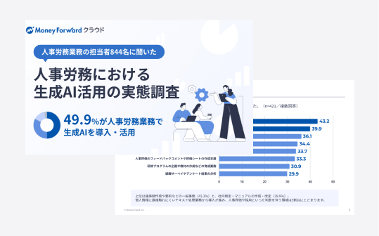 人事労務における生成AI活用の実態調査