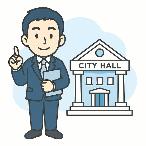 市役所出身の経験により同じ目線でお付き合いします