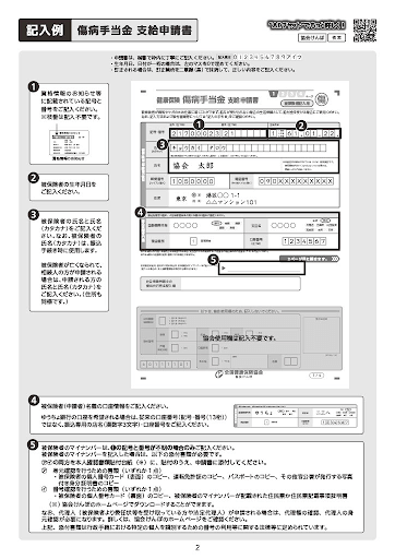 1ページ目の主な記入項目