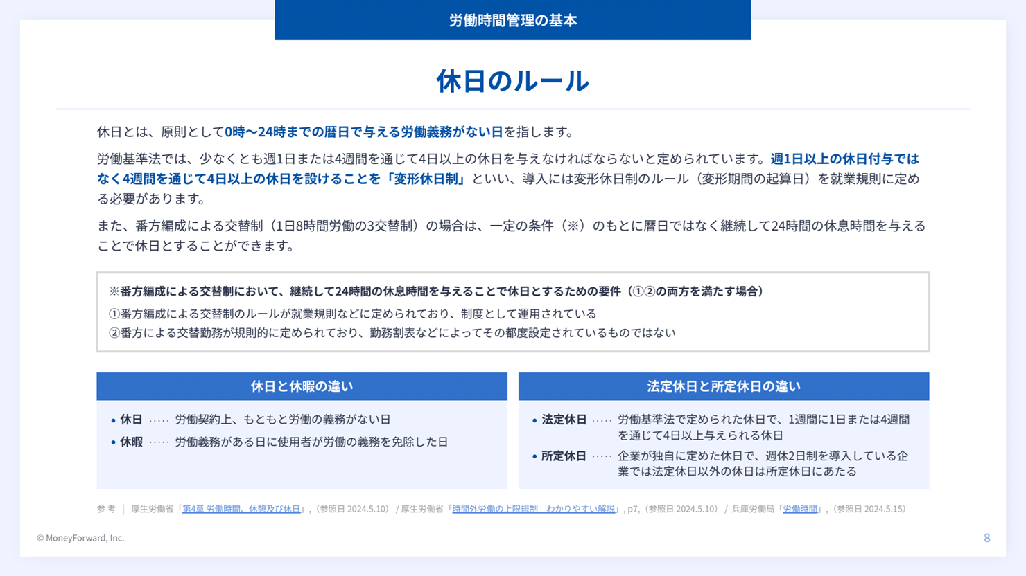 夜勤・宿直の管理リスク