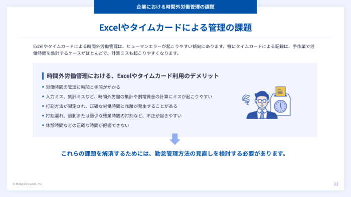 時間外労働の管理 労基法違反から守る10のルール