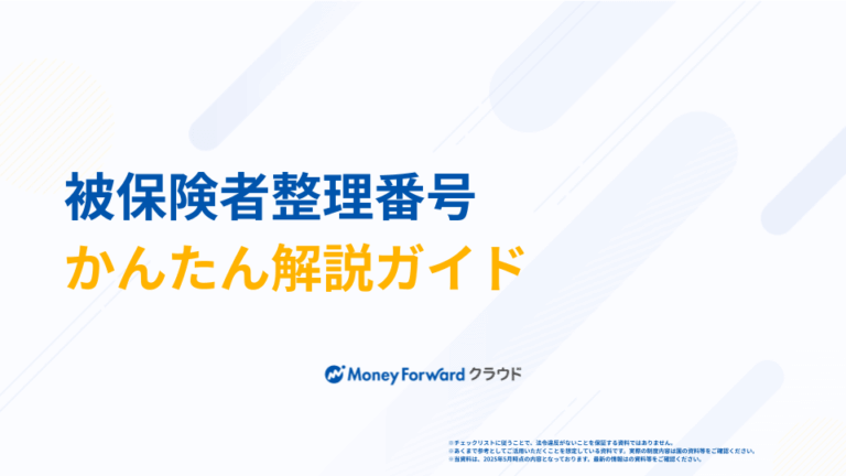 被保険者整理番号 かんたん解説ガイド