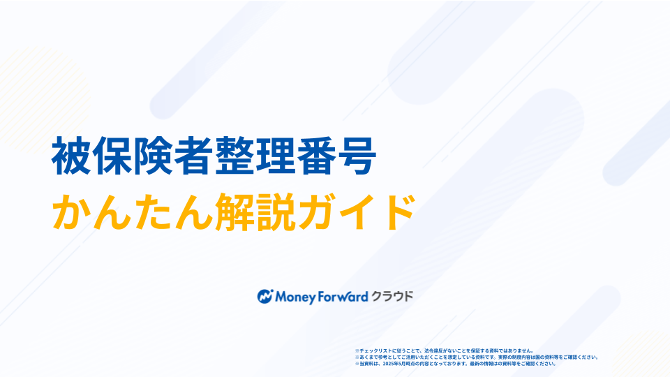 被保険者整理番号 かんたん解説ガイド