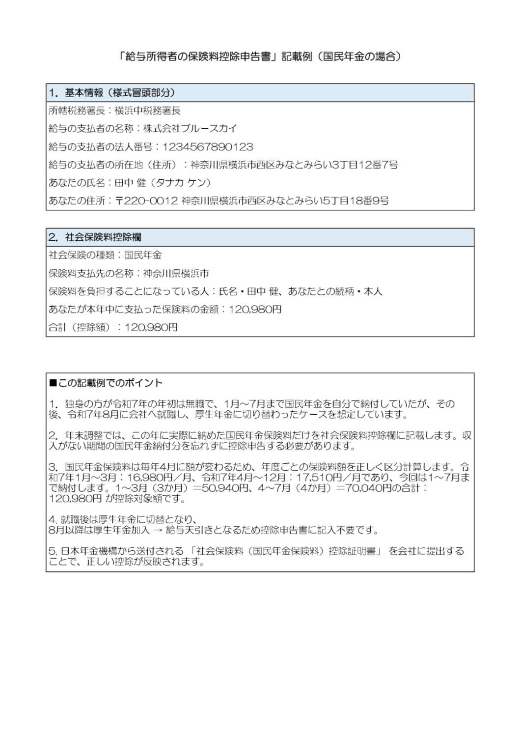 国民年金保険料の控除対象チェック＆書き方ガイド