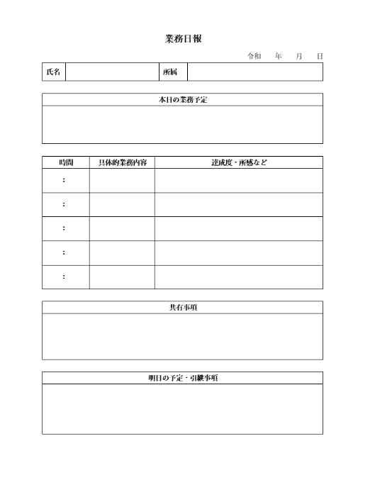 業務日報